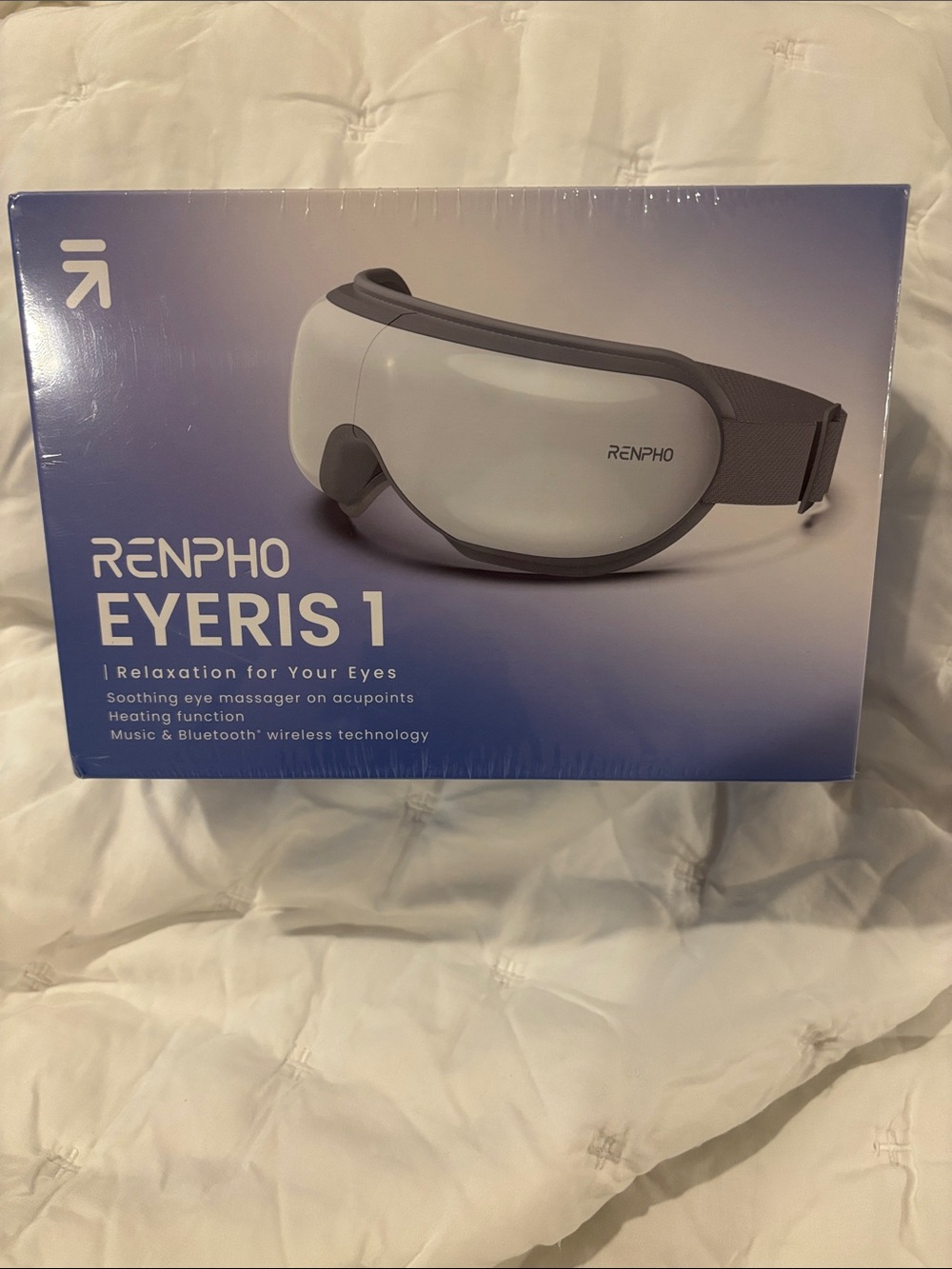 RENPHO Eyeris 1 White and Gray Eye Massager